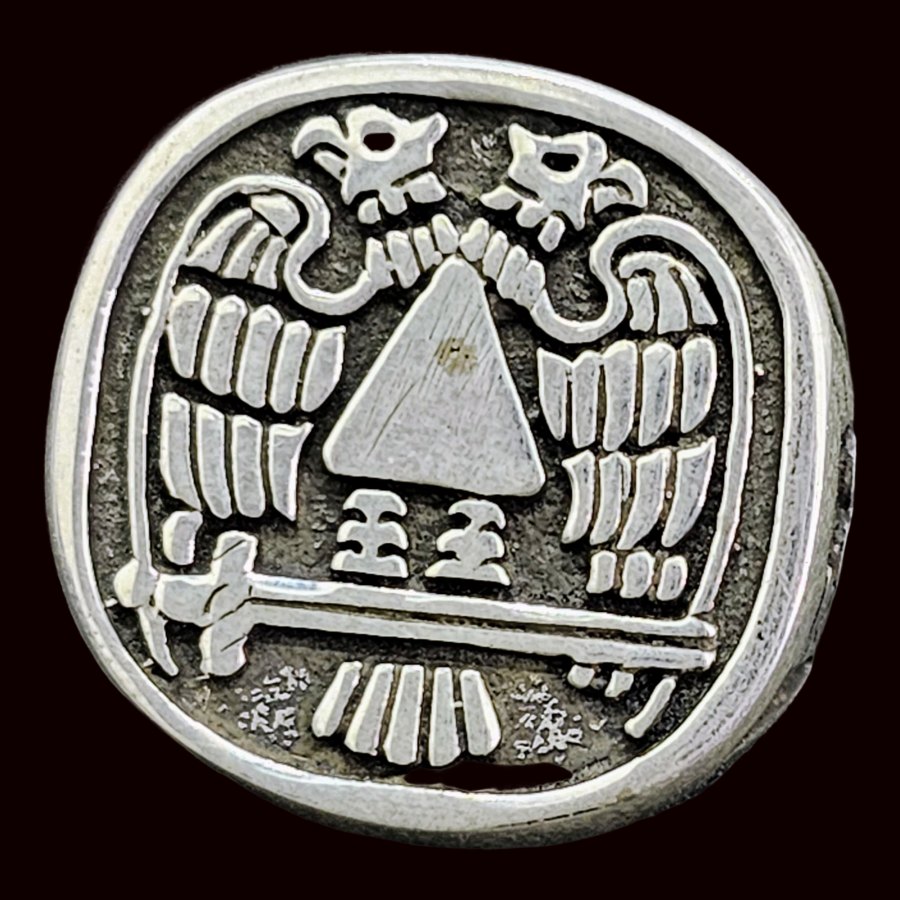 Anillo Masonico Aguilas Bicefalas Plata 2 Cm 19 Gr Art 891 - Imagen 5