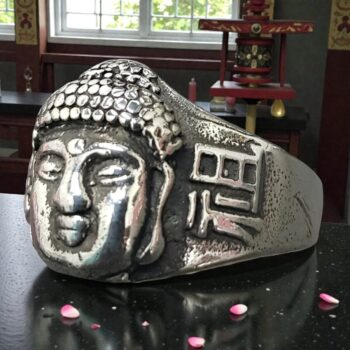 Anillo Buda En Plata 1,8 X 1,2 Cm 22 Gr Budismo Art 894