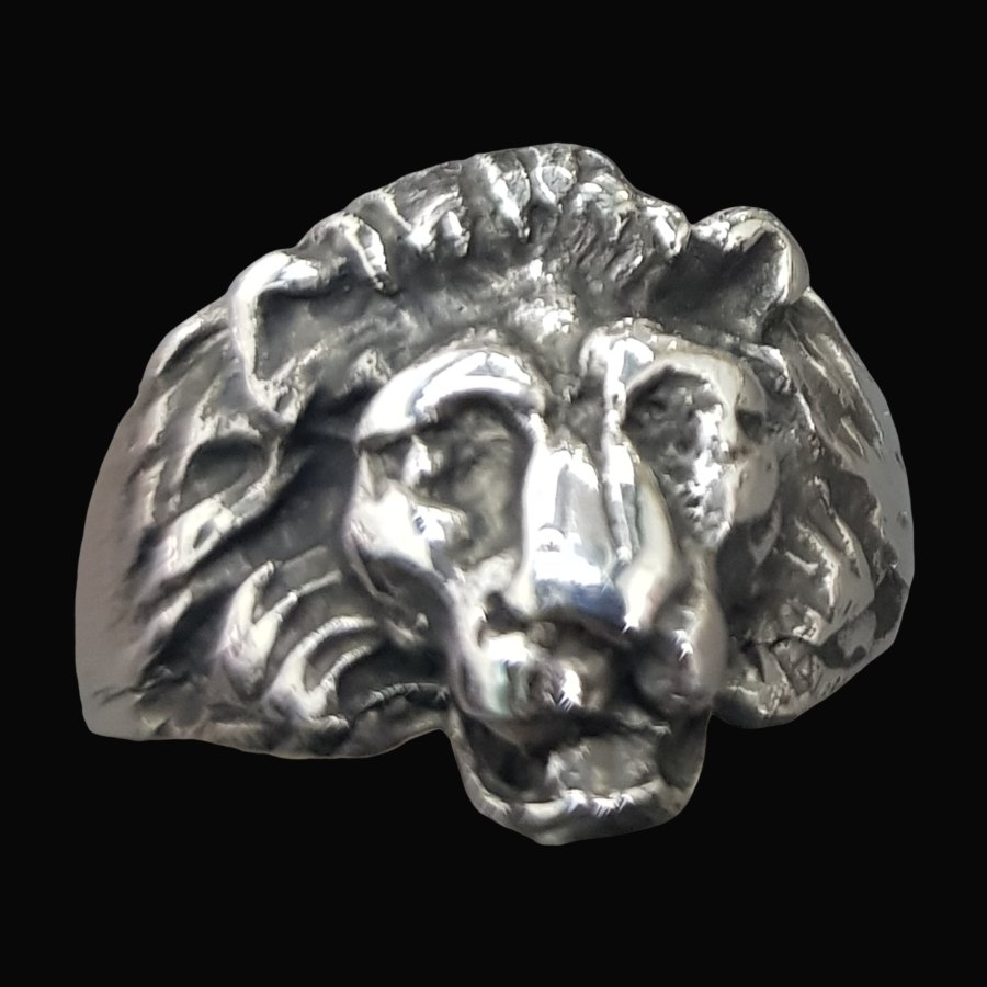 Anillo Leon Judah Rastafari En Plata 5,5 Gr 1,5 Cm Art 897