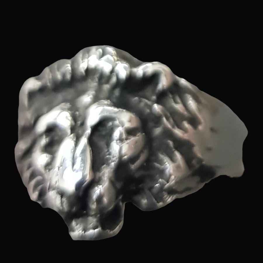 Anillo Leon Judah Rastafari En Plata 5,5 Gr 1,5 Cm Art 897 - Imagen 4