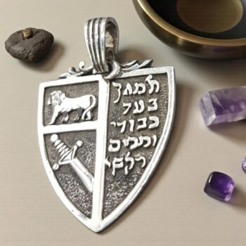 Dije Elementos Protección Kabbalah 4,5 X 2,5 Cm 7 Gr Art 906