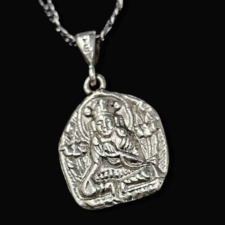 Medalla Ganesha En Plata 2,5 X 2 Cm 9,5 Gr Hinduismo Art 911 - Imagen 3