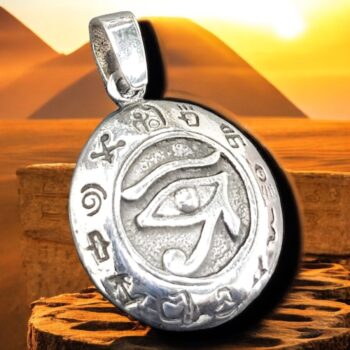Dije Ojo De Horus En Plata 2 Cm 3,5 Gr Art 920