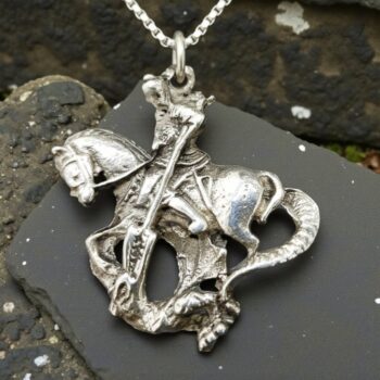 Medalla San Jorge En Plata 3 X 3cm 7,5 Gr Art 928