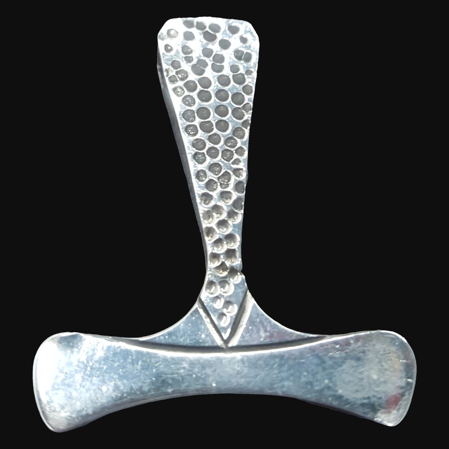 Mjolnir Martillo De Thor Vikingo En Plata 4 Cm 14 Gr Art 98 - Imagen 3