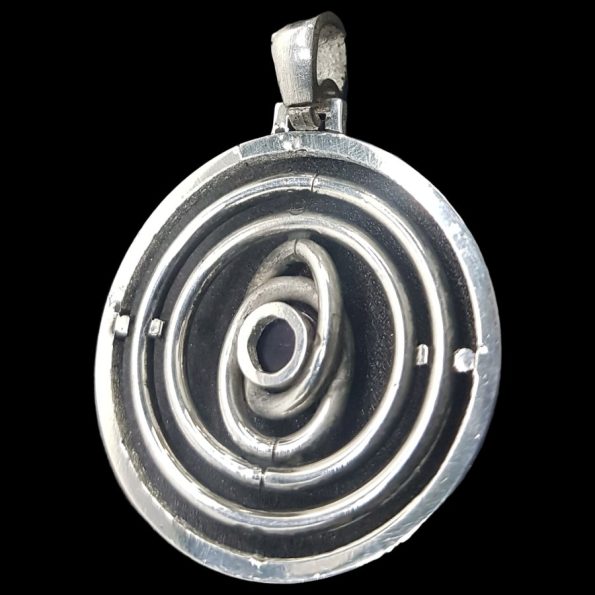 Dije Esenios En Plata Y Amatista 12 Gr 3,5 Cm Art 991 - Imagen 5