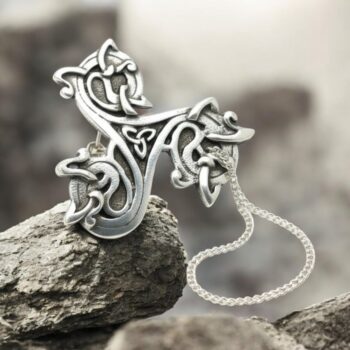 Dije Celta Trisquel Y Triqueta En Plata 3 Cm 5 Gr Art 1004