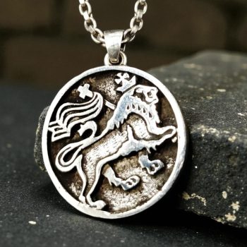 Dije Leon Judah Rastafari En Plata 1,8 Cm 4,5 Gr Art 1008