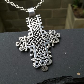 Dije Cruz Copta Rastafari En Plata 5,5 X 4 Cm 9,5 Gr Art 717