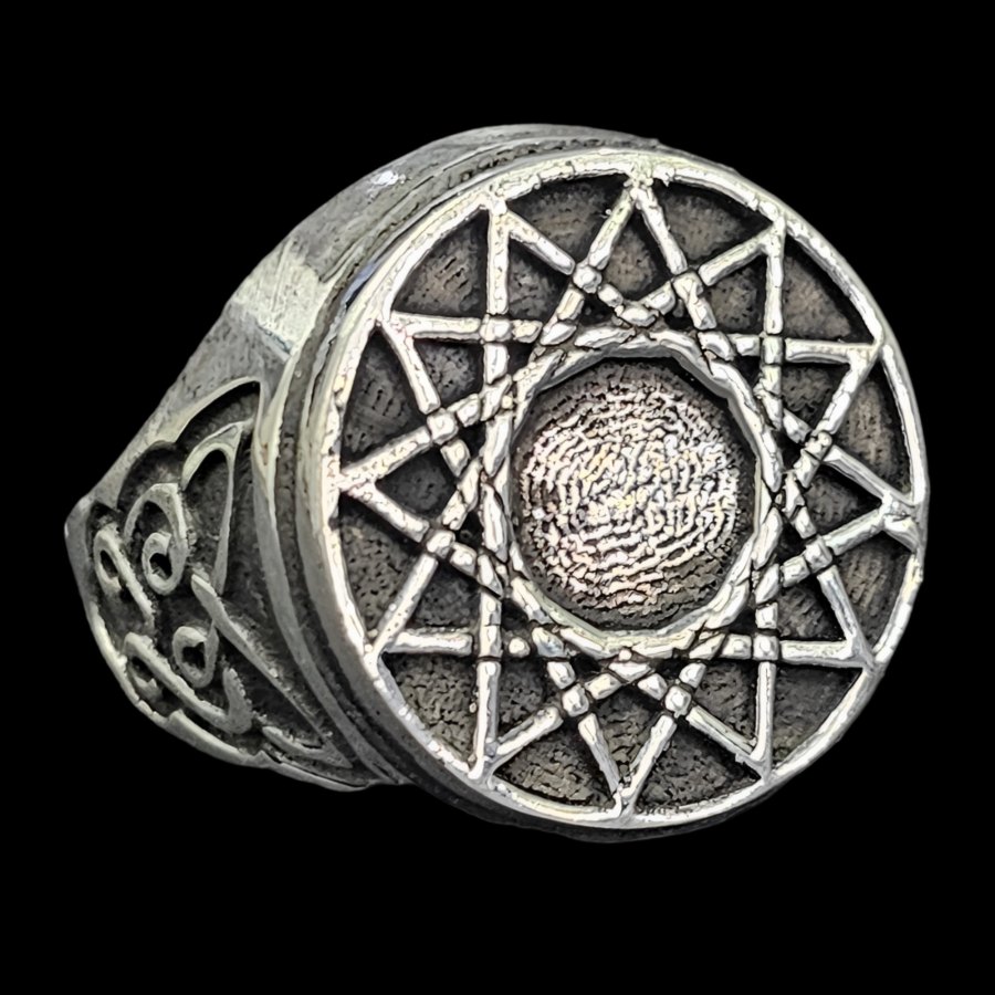 Anillo Estrella 12 Puntas En Plata 1,8 Cm 12 Gr Art 1137 - Imagen 2