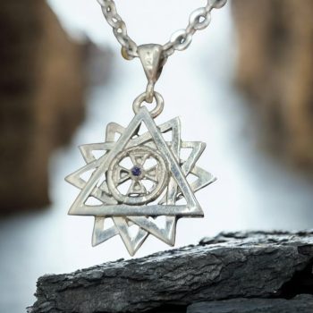 Dije Estrella 12 Puntas Erzgamma 3 Cm En Plata 7 Gr Art 1496