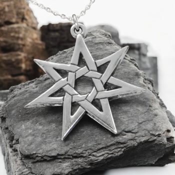 Dije Estrella 7 Puntas 3 Cm Alquimia Plata 6 Gr Art 357