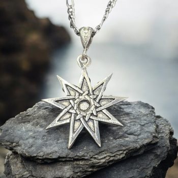 Dije Estrella 9 Puntas En Plata 3 Cm 4,6 Gr Art 594