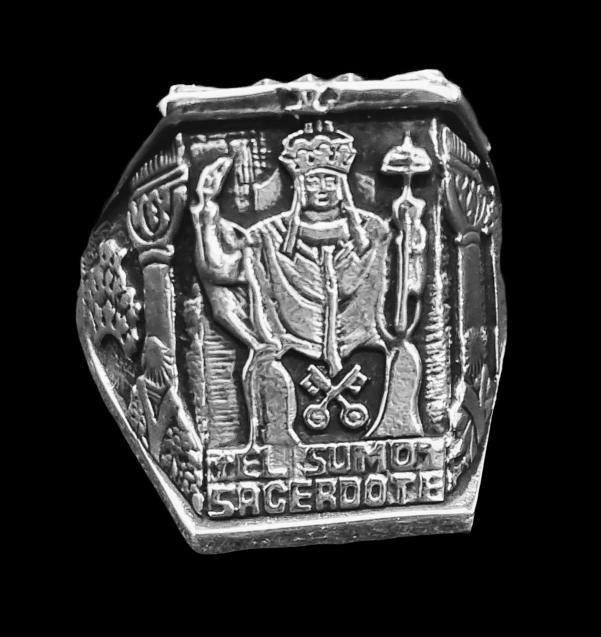 Anillo Carta 5 del Tarot Rider Sumo Sacerdote en Plata 13 Gr 2 X 1,5 Cm Art 1568 - Imagen 5