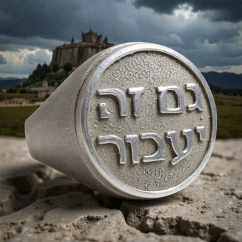 Anillo Esto Tambien Pasara En Plata Gam Zeh Ya'avor Art 1031