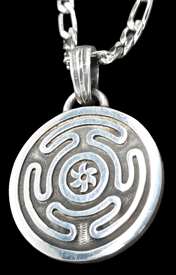 Dije Sello Diosa Hecate Wicca Plata 3 Cm 16 Gr Art 1218 - Imagen 2