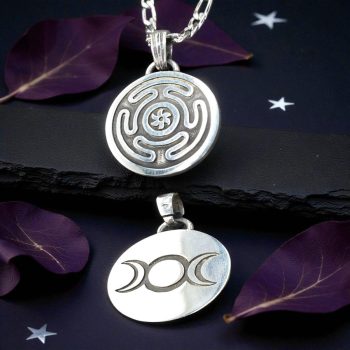 Dije Sello Diosa Hecate Wicca Plata 3 Cm 16 Gr Art 1218