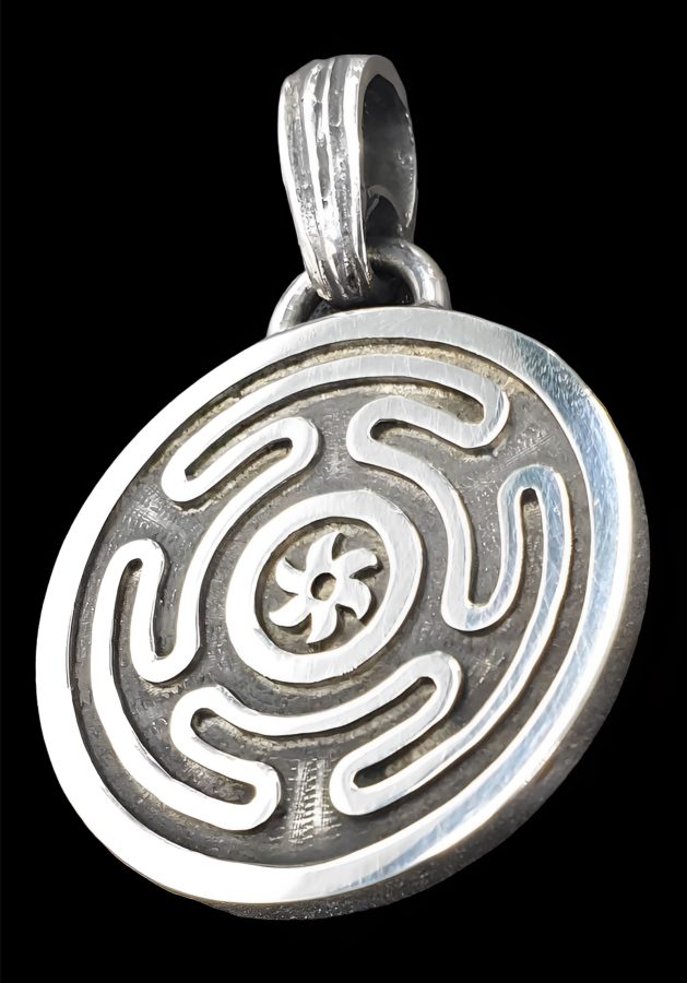 Dije Sello Diosa Hecate Wicca Plata 3 Cm 16 Gr Art 1218 - Imagen 3