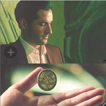 Dije O Moneda Pentecostal Lucifer Bronce 3 Cm 22 Gr Art 1403