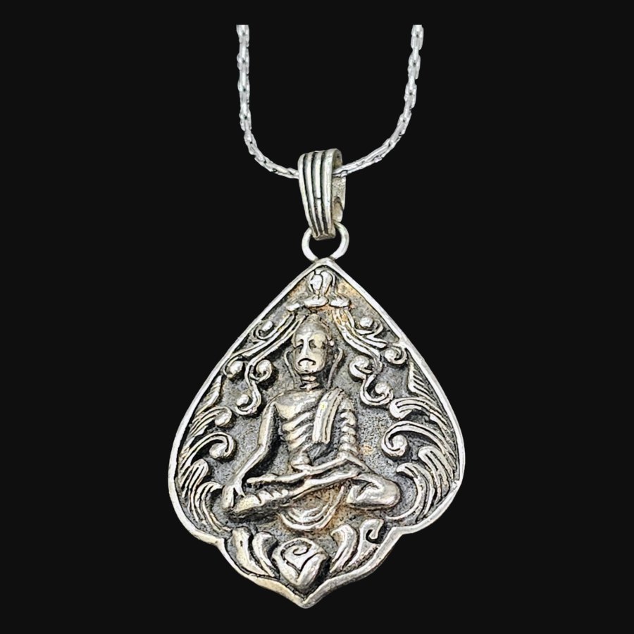 Dije Buda En Plata 4 X 3 Cm 22 Gr Budismo Art 1622 - Imagen 5