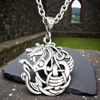 Dije Kelpie Celta En Plata 3 Cm 8 Gr Art 173