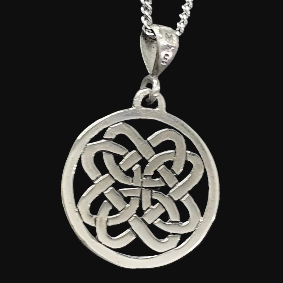 Dije Celta Nudo Perenne En Plata 2,5 Cm 4 Gr Art 240 - Imagen 4