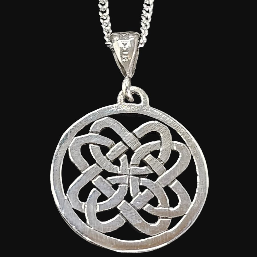 Dije Celta Nudo Perenne En Plata 2,5 Cm 4 Gr Art 240 - Imagen 3