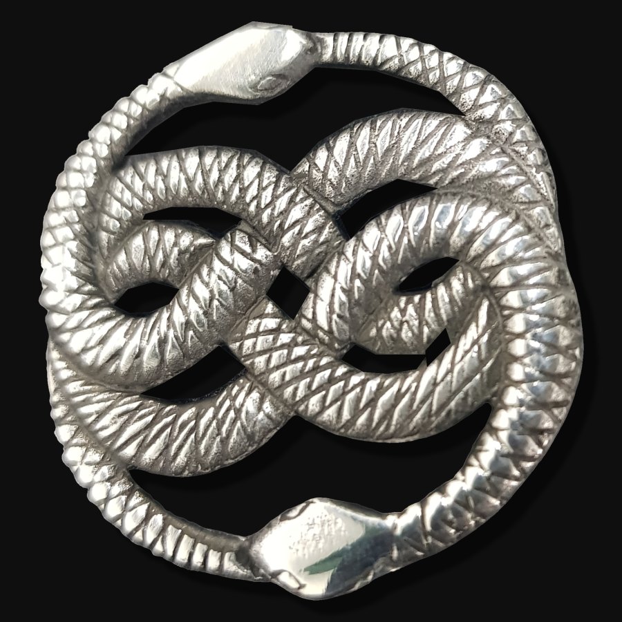Medalla Wuivre Auryn Celta 3 Cm En Plata 9,5 Gr Art 31 - Imagen 3
