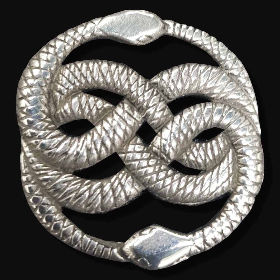 Medalla Wuivre Auryn Celta 3 Cm En Plata 9,5 Gr Art 31 - Imagen 4