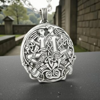 Dije Celta Simbolo Amistad Eterna 4,5 Cm 15 Gr En Plata Art 374