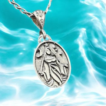 Dije Yemanja Reina De Los Mares Plata 2,5 Cm 4 Gr Art 1304