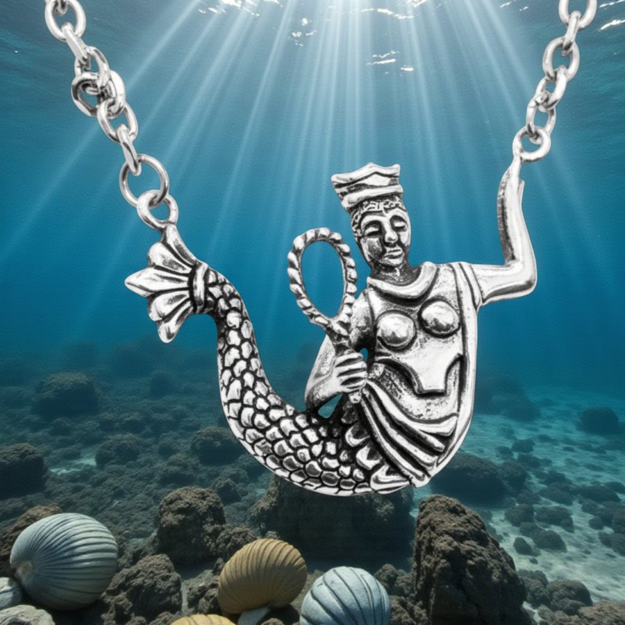 Dije Yemanja Reina De Mares En Plata 5 X 3 Cm 12 Gr Art 1433