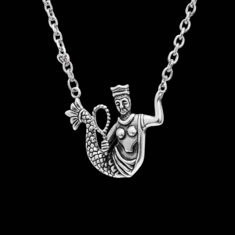 Dije Yemanja Reina De Mares En Plata 5 X 3 Cm 12 Gr Art 1433 - Imagen 2