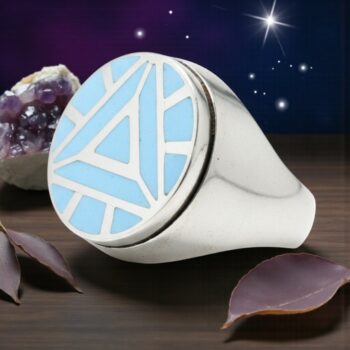 Anillo Iron Man Esmaltado En Plata 1,8 Cm 12 Gr Art 1435