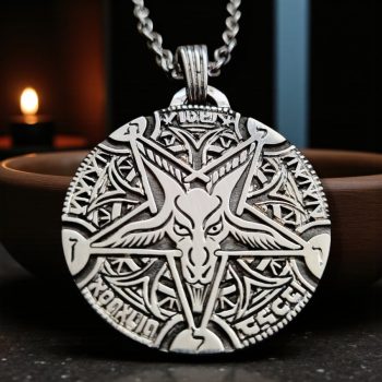 Dije Moneda Sello De Lucifer En Plata 3,3 Cm 16 Gr Art 1441