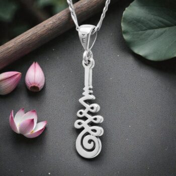 Dije Unalome Camino De La Vida En Plata 4 Cm 3 Gr Art 1448