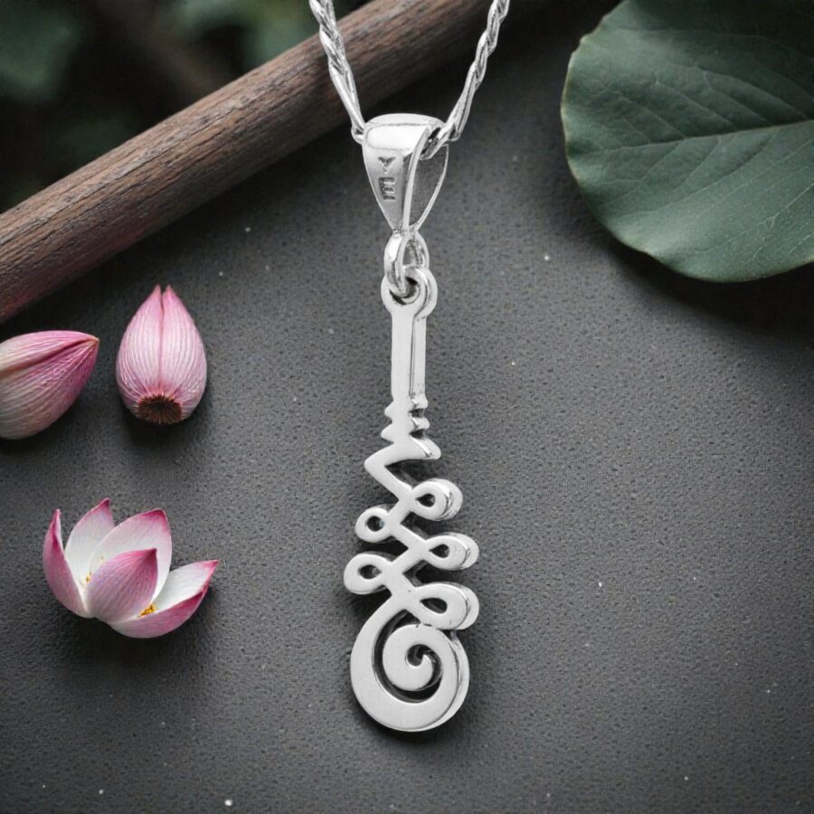 Dije Unalome Camino De La Vida En Plata 4 Cm 3 Gr Art 1448