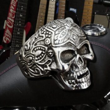 Anillo Calavera Plata 27 Gr 3 X 2 Cm Art 311