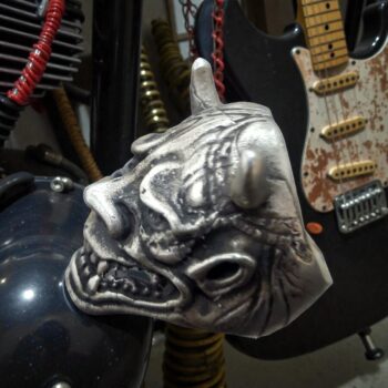 Anillo Calavera Plata Demonio 17 Gr 3 X 2 Cm Art 315