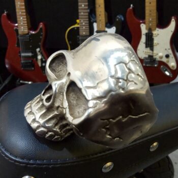 Anillo Calavera 3 X 2 Cm 25 Gr En Plata Art 326