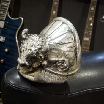 Anillo Calavera 3 X 1,5 Cm 19 Gr En Plata Art 333