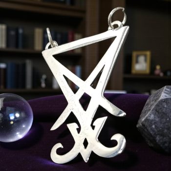 Medalla Sello De Lucifer En Plata 4 Cm Art 780