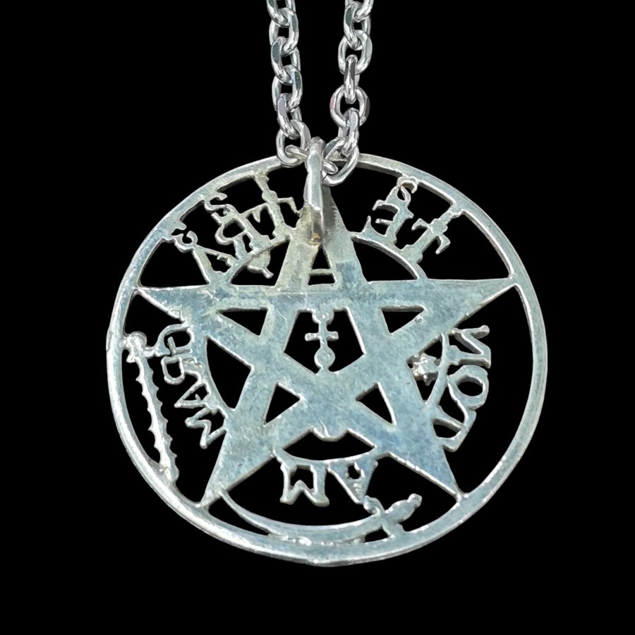 Medalla Tetragramaton Proteccion En Plata 4,5 Cm Art 805 - Imagen 5