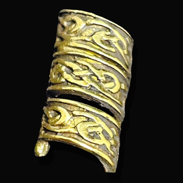 Abalorio Nudo Ornamentos Pelo Barba Vikingo Bronce Art 1483 - Imagen 3