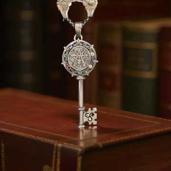 Dije Llave Tetragramaton Plata Y Piedras 6 Cm 14 Gr Art 1551