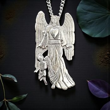 Dije Arcangel Chamuel En Plata 3 X 1,5 Cm 4 Gr Art 1148