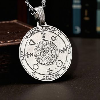 Dije Sello Arcangel Sandalfon Plata 4 X 3 Cm 8,5 Gr Art 1356