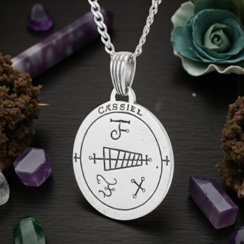 Dije Sello Arcangel Cassiel En Plata 3 Cm 6,5 Gr Art 1410