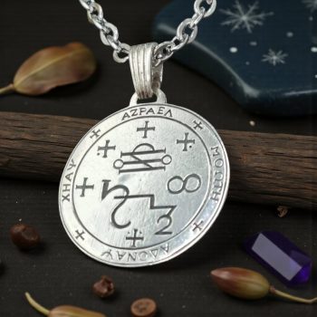 Dije Sello Arcangel Azrael En Plata 4 X 3 Cm 8,5 Gr Art 1497