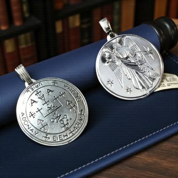 Dije Sello Arcangel Uriel En Plata 4 X 3 Cm 9,1 Gr Art 152